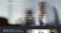 Desktop Screenshot of homeierlaw.com