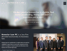 Tablet Screenshot of homeierlaw.com